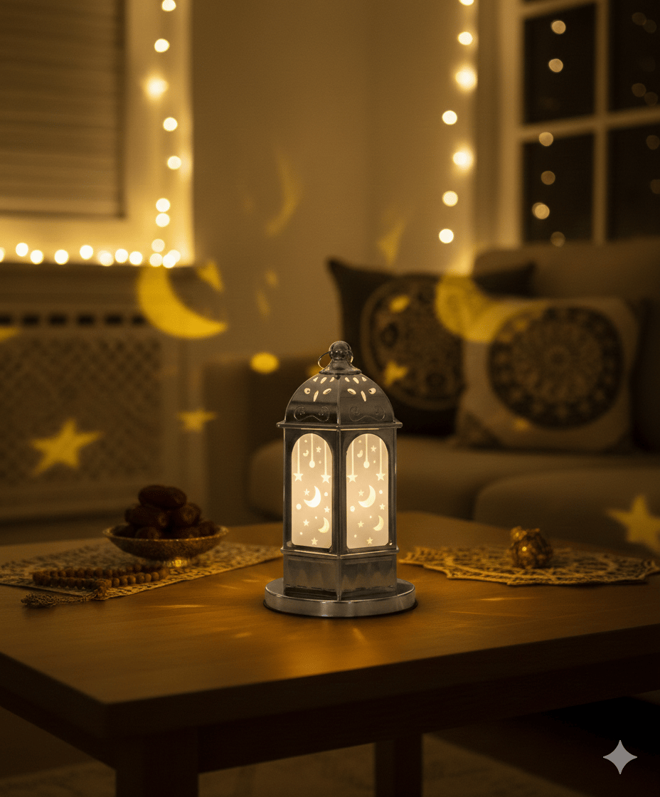 Ramazan Fener Ledli Gumuş Tabanlı Parlak Model 16 Cm