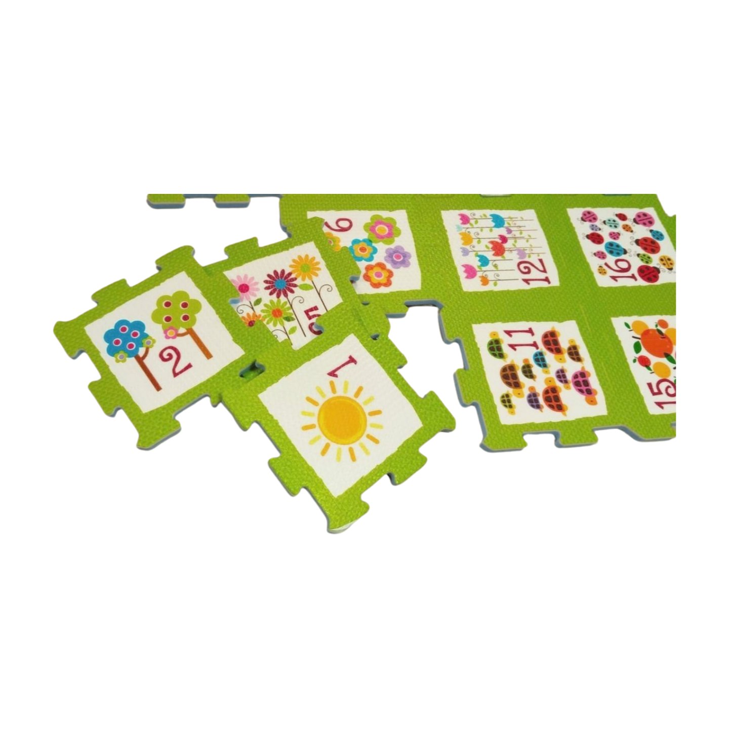 Restoys Matematik İşlem Çocuk Oyun Halısı Oyun Matı Yer Kaplama Puzzle Sünger Sayılı 24 Parça