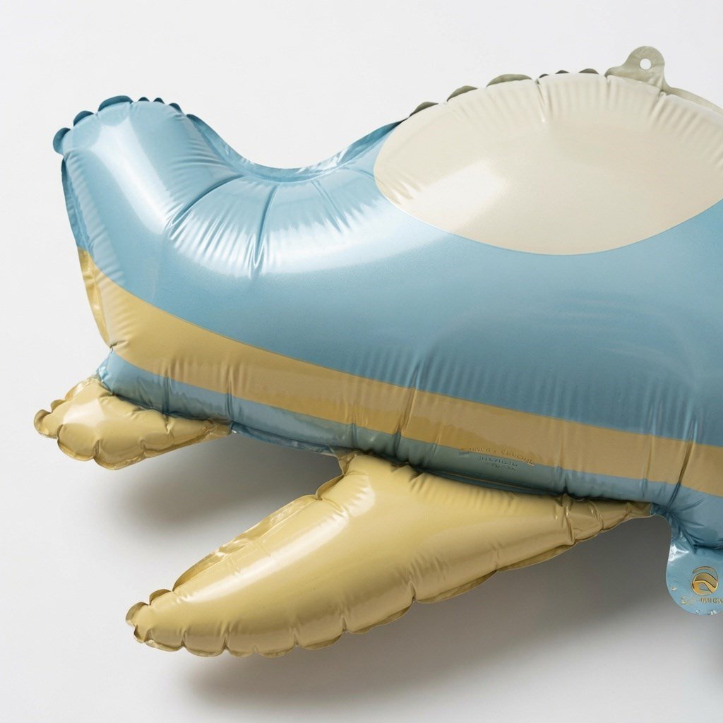 Retro Uçak Folyo Balon 78x42 cm Uçak Temalı Doğum Günü Parti Süsü Dekorasyon Balonu