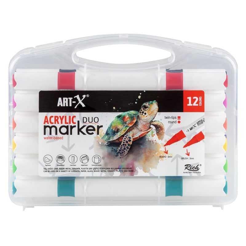 Rich Art-X Acrylıc Marker Duo 12 Li Set 18057