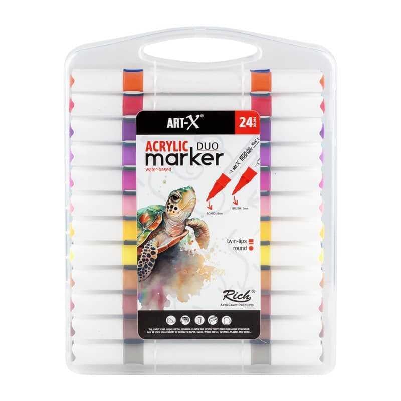 Rich Art-X Acrylıc Marker Duo 24 Lü Set 18054