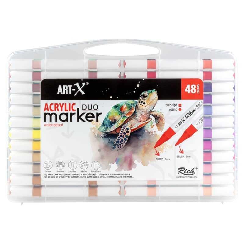Rich Art-X Acrylıc Marker Duo 48 Li Set 18053