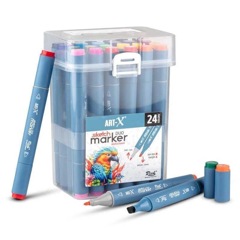 Rich Art-X Sketch Marker Duo 24 Lü Set 18047