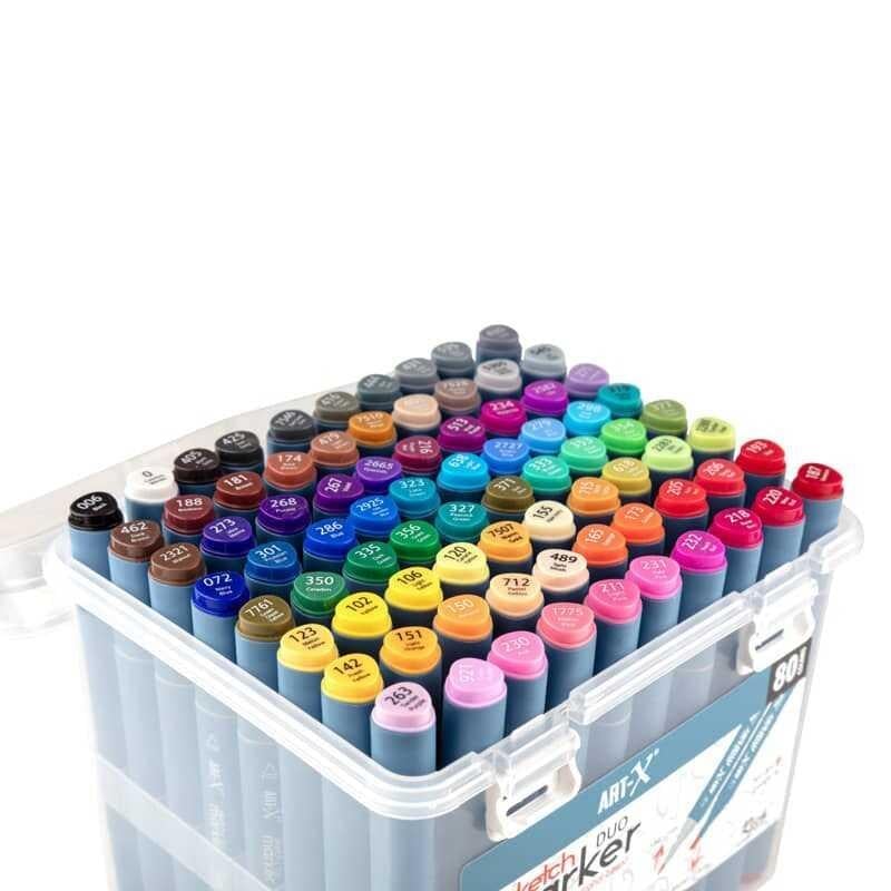 Rich Art-X Sketch Marker Duo 80 Li Set 18051