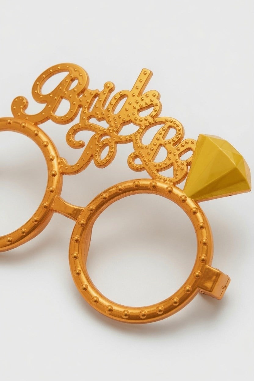 Rose Gold Bride To Be Parti Gözlüğü Bekarlığa Veda Plastik Parti Aksesuarı