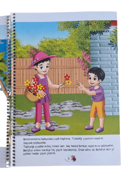 Sırada Ne Var - Okul öncesi Matematik Kitabı Spiralli 96 sayfa etkinlik ve aktivite kitabı