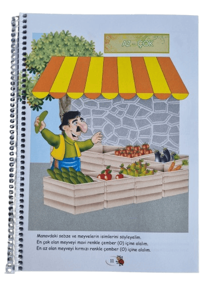 Sırada Ne Var - Okul öncesi Matematik Kitabı Spiralli 96 sayfa etkinlik ve aktivite kitabı