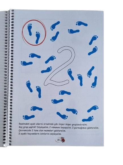 Sırada Ne Var - Okul öncesi Matematik Kitabı Spiralli 96 sayfa etkinlik ve aktivite kitabı