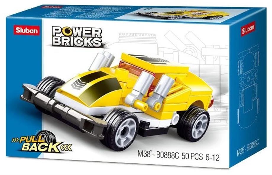 Sluban Power Bricks Sarı Spor Araba
