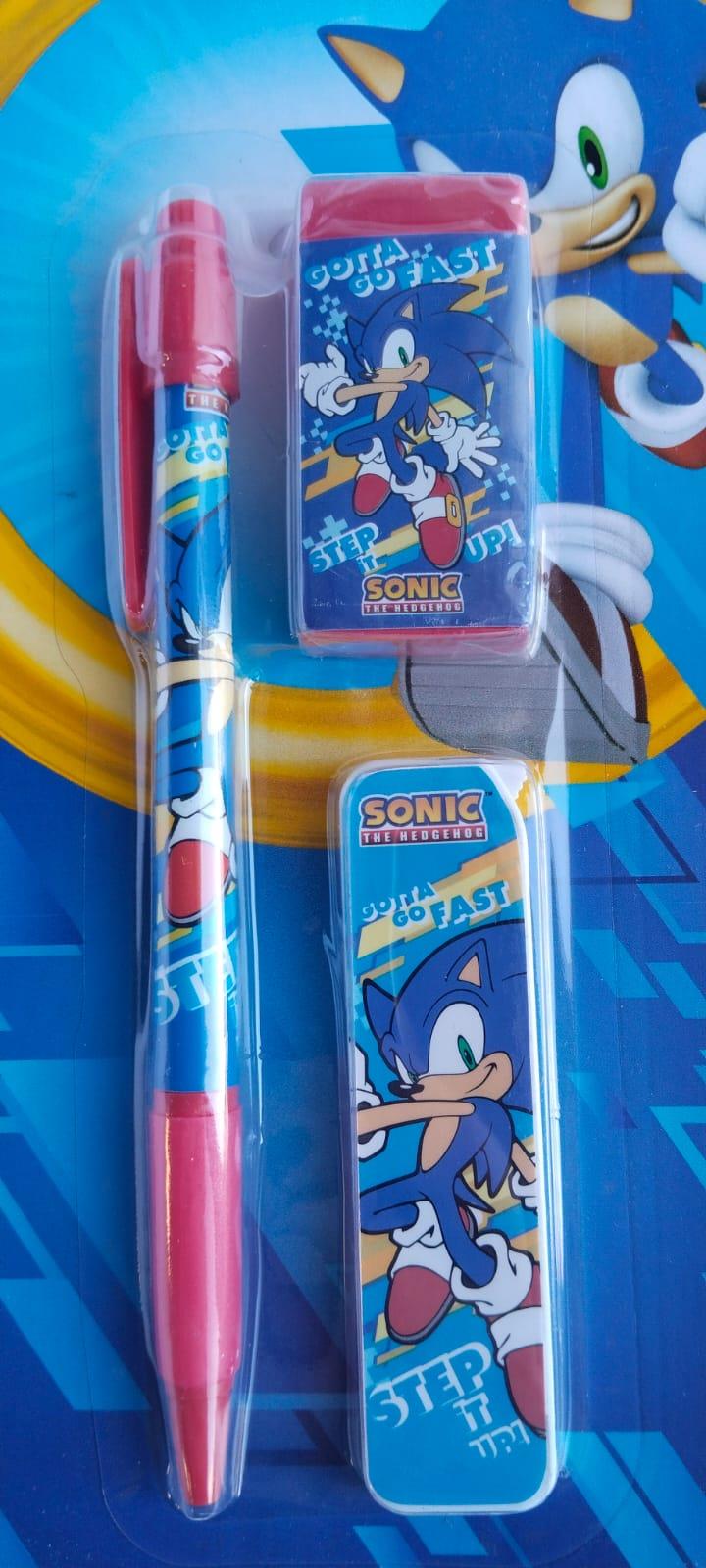 Sonic Kırtasiye Seti Versatil Kalem + Silgi + Uç 582456