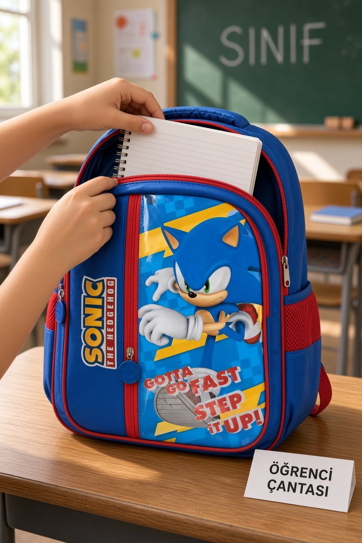Sonic Okul Çantası 2051-9