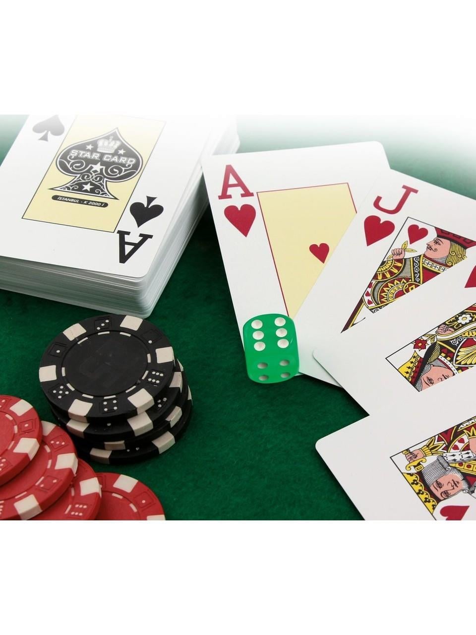 Star Premiım Poker Seti 100 profesyonel.chip 2 deste plastik oyun kartı 2 oyun zarı lüks poker seti