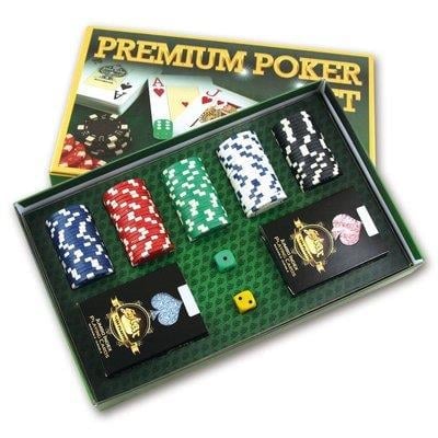 Star Premiım Poker Seti 100 profesyonel.chip 2 deste plastik oyun kartı 2 oyun zarı lüks poker seti