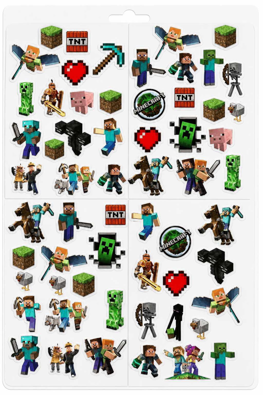 Stickers Minecraft 4 lü tabaka 33x48