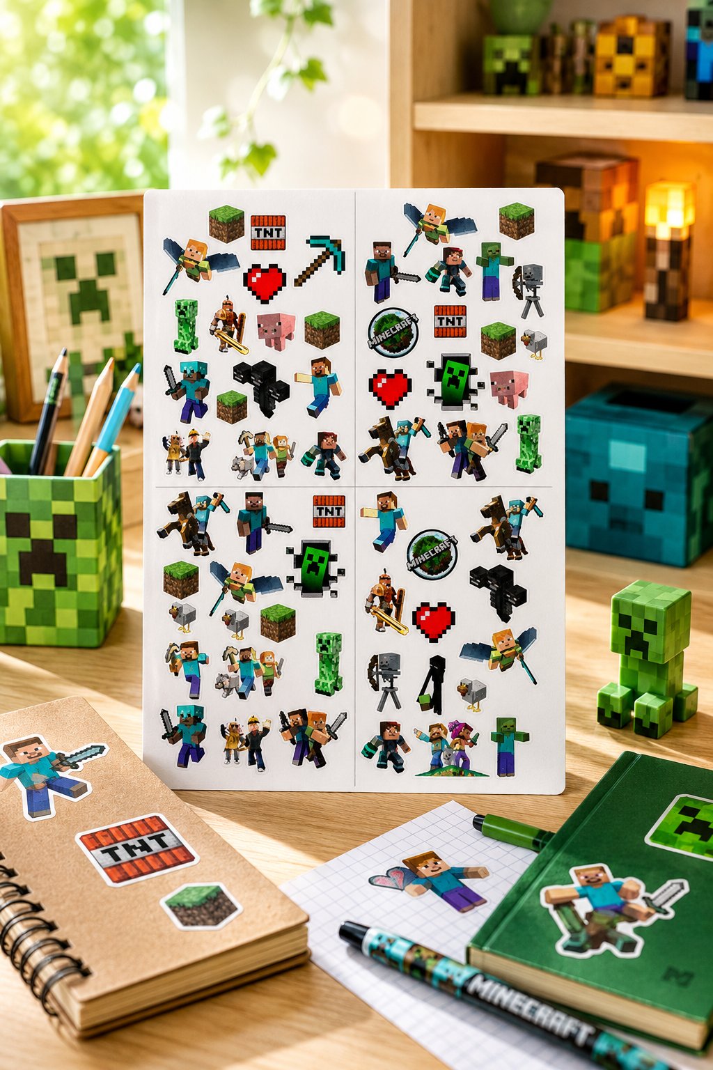 Stickers Minecraft 4 lü tabaka 33x48