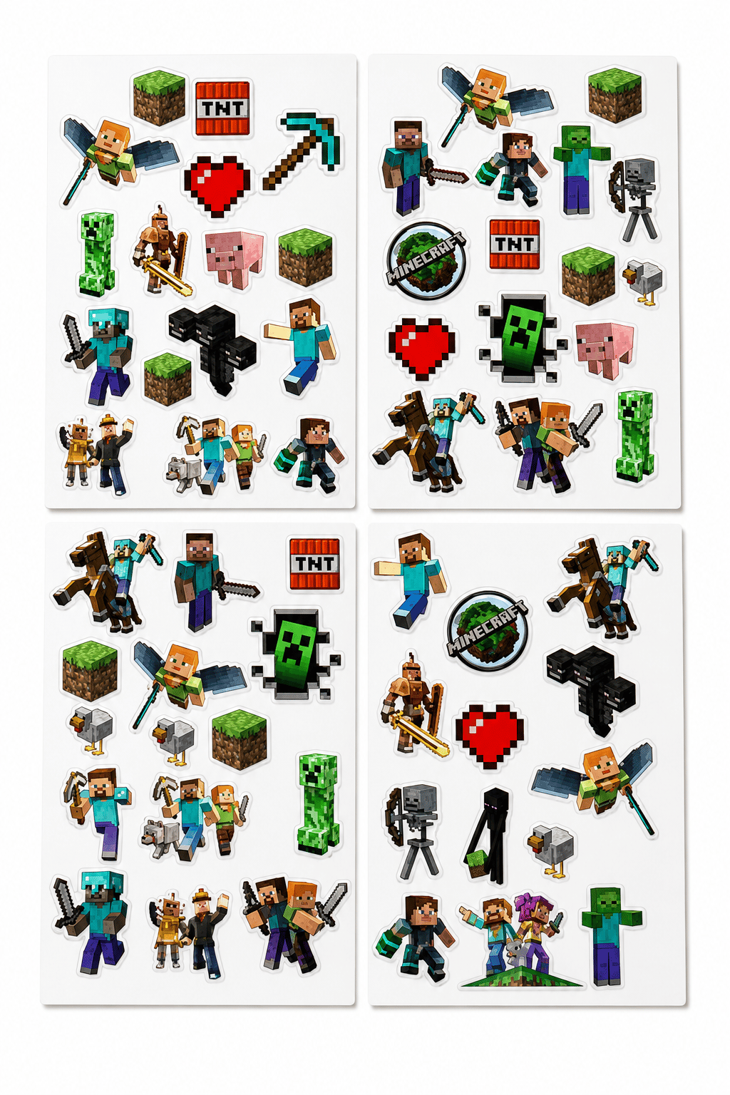 Stickers Minecraft 4 lü tabaka 33x48