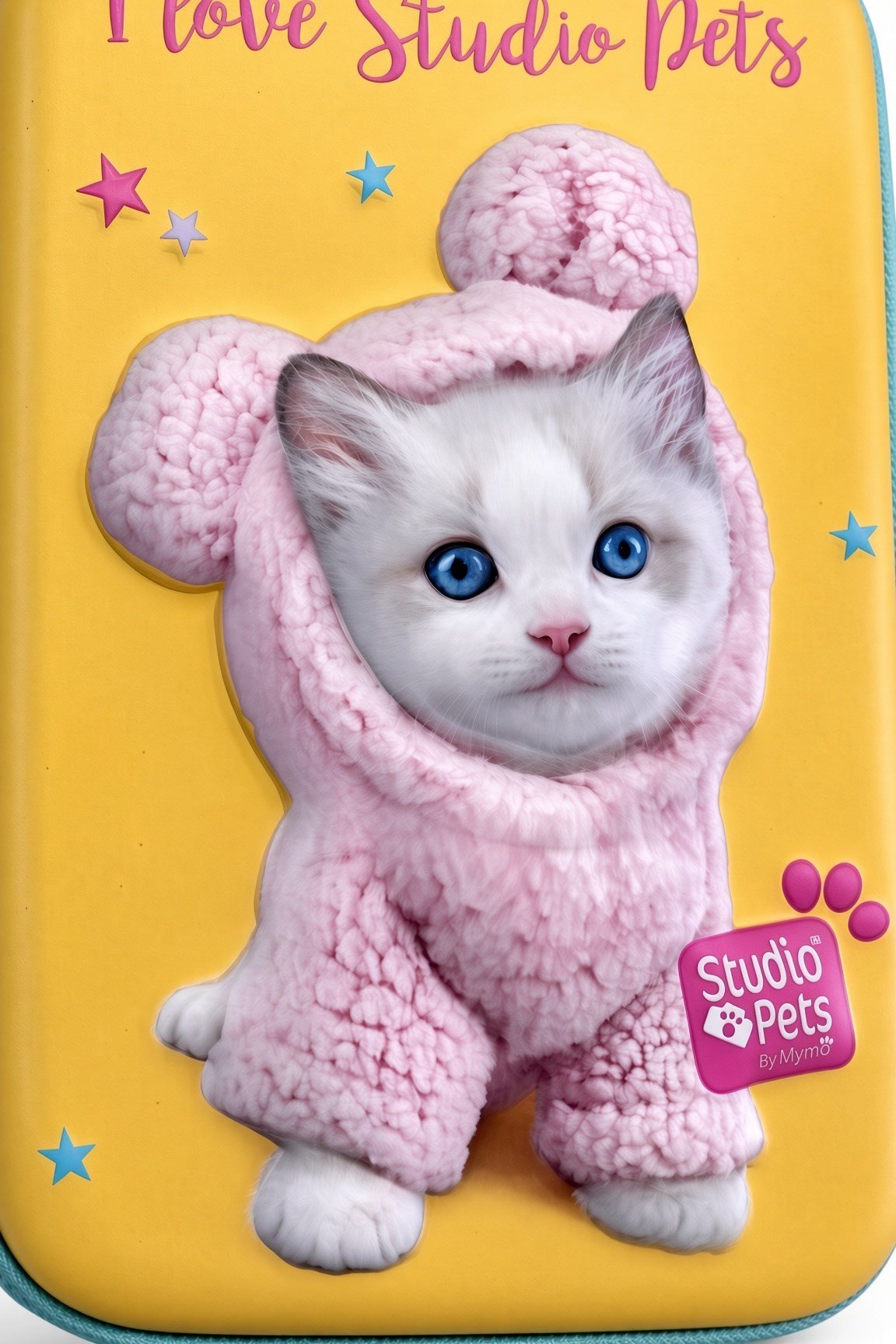 STUDİO PETS PT-7785 eva kalem çantas KEDİLİ-SARI