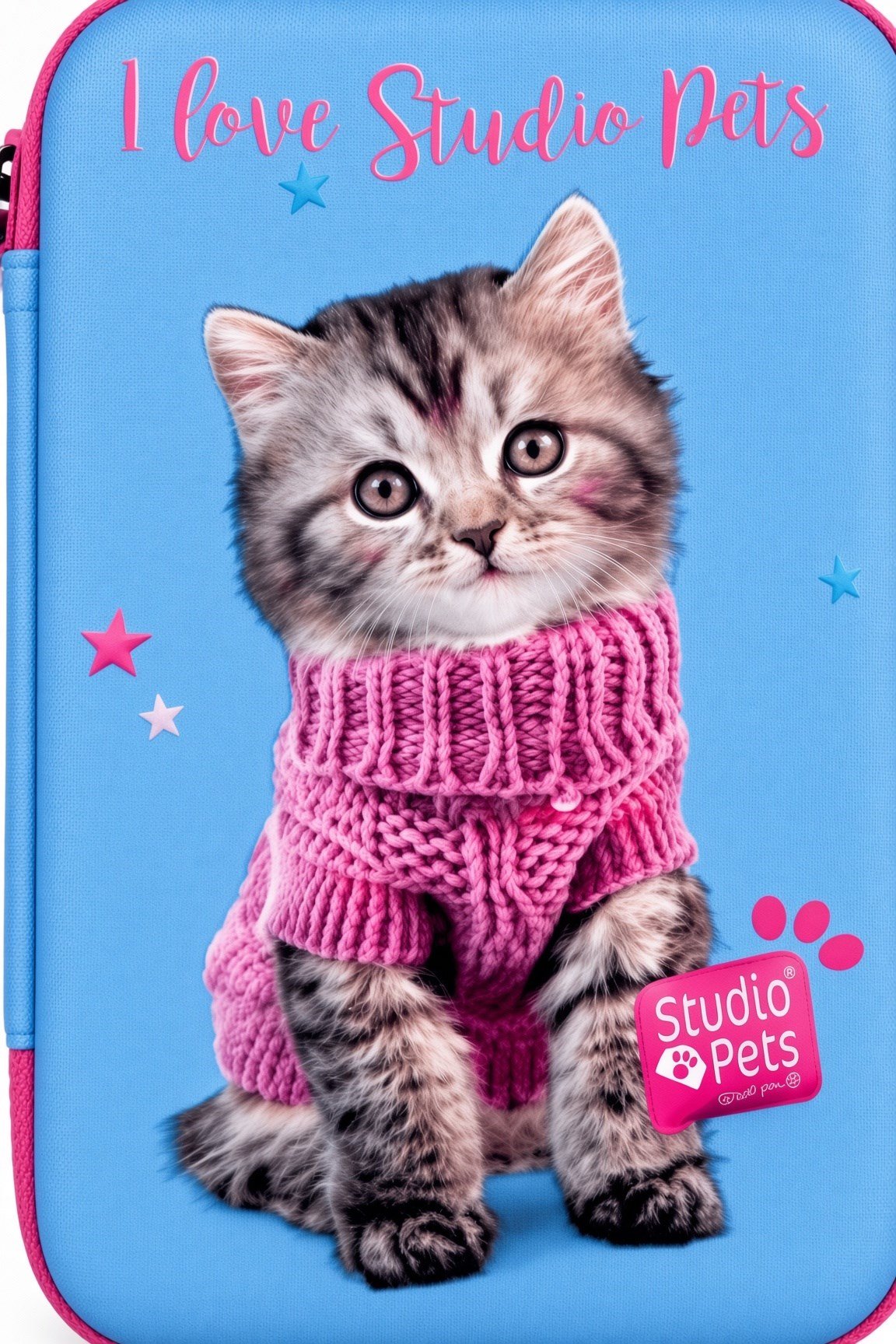 STUDİO PETS PT-7785 eva kalem çantas KEDİLİ-MAVİ
