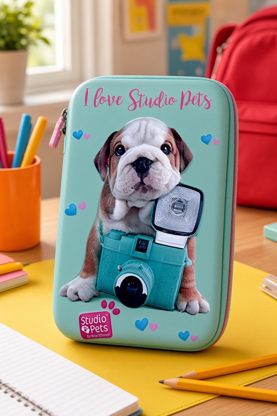 STUDİO PETS PT-7785 eva kalem çantas KÖPEKLİ-YEŞİL