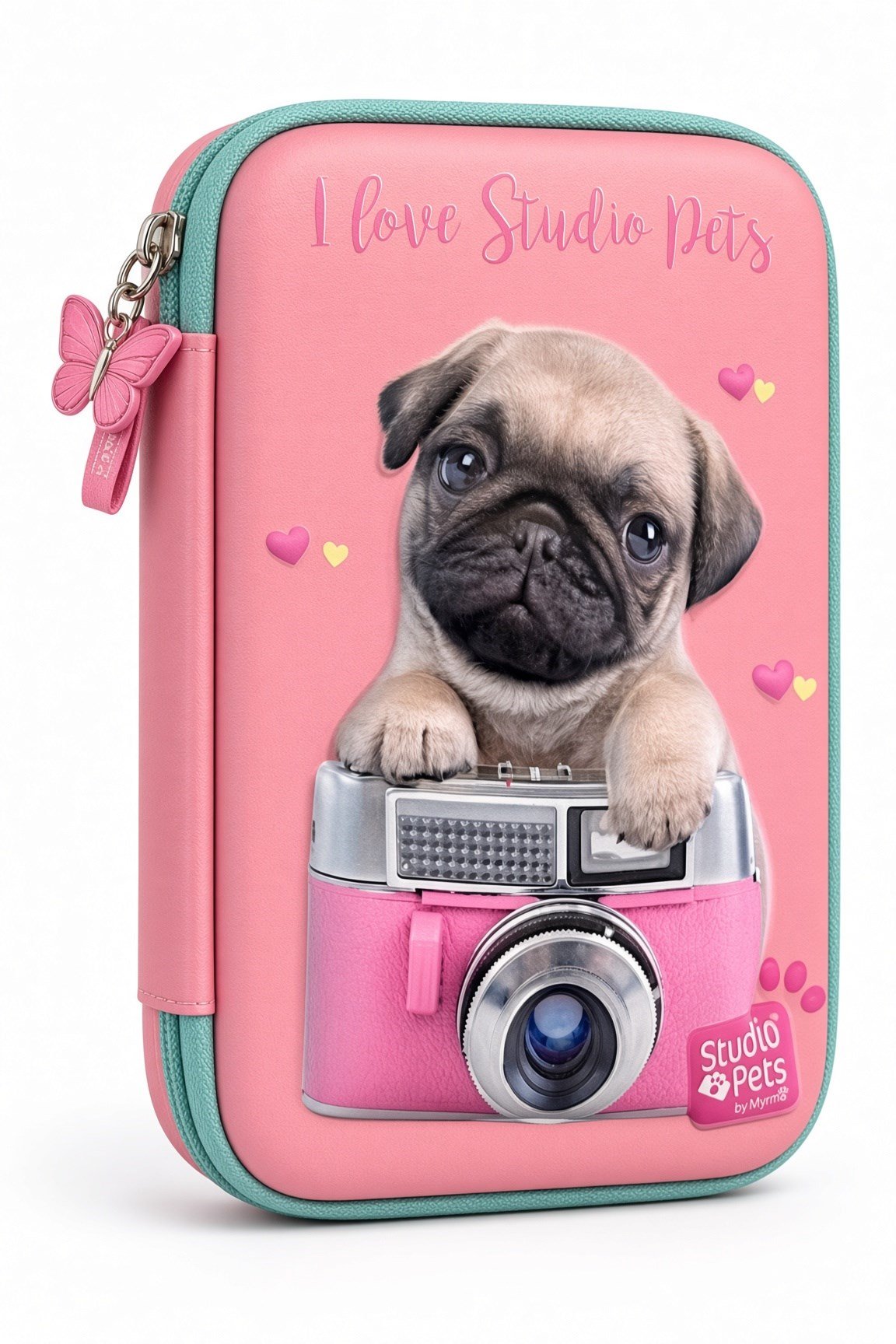 STUDİO PETS PT-7785 eva kalem çantas KÖPEKLİ-PEMBE