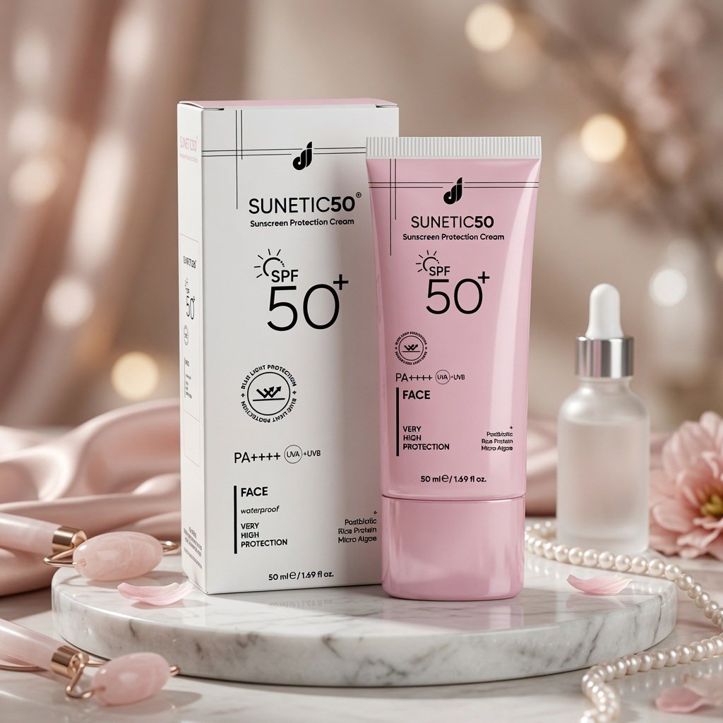 Suneti 50+ SPF Güneş Koruyucu Yüz Kremi 50ml