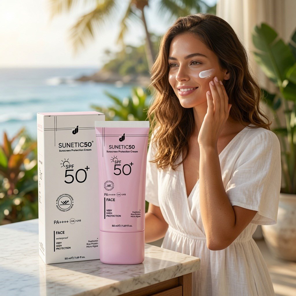 Suneti 50+ SPF Güneş Koruyucu Yüz Kremi 50ml