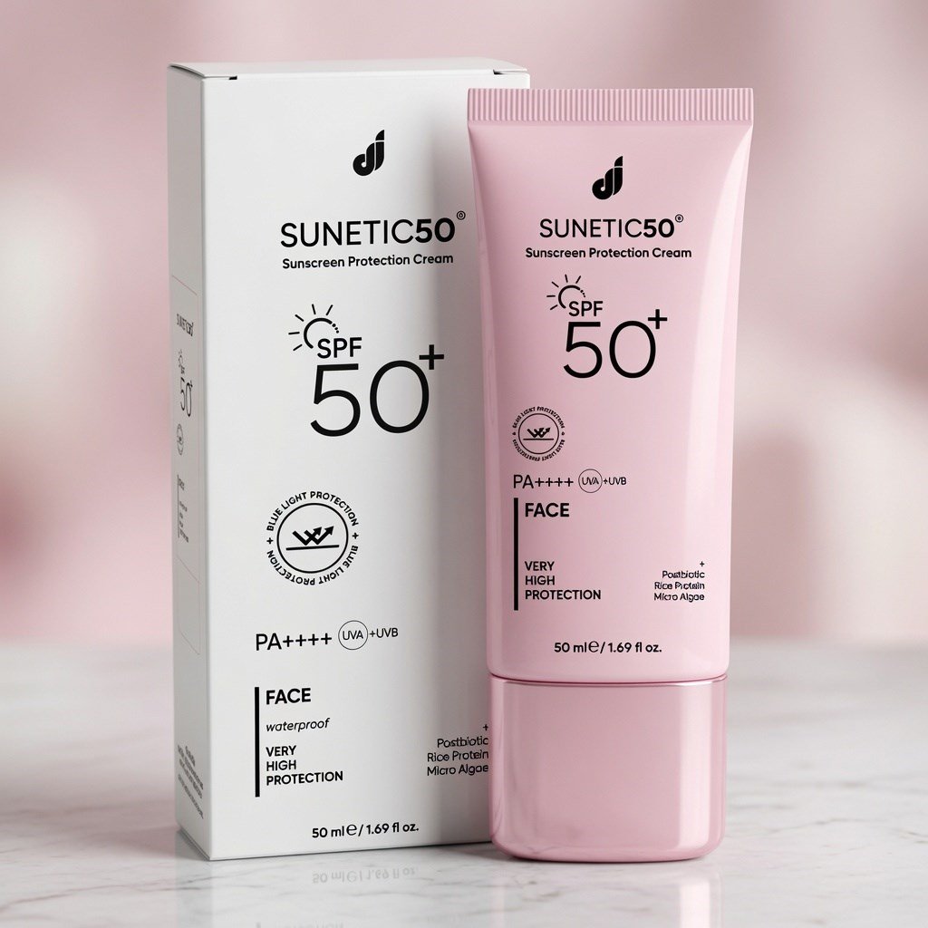 Suneti 50+ SPF Güneş Koruyucu Yüz Kremi 50ml