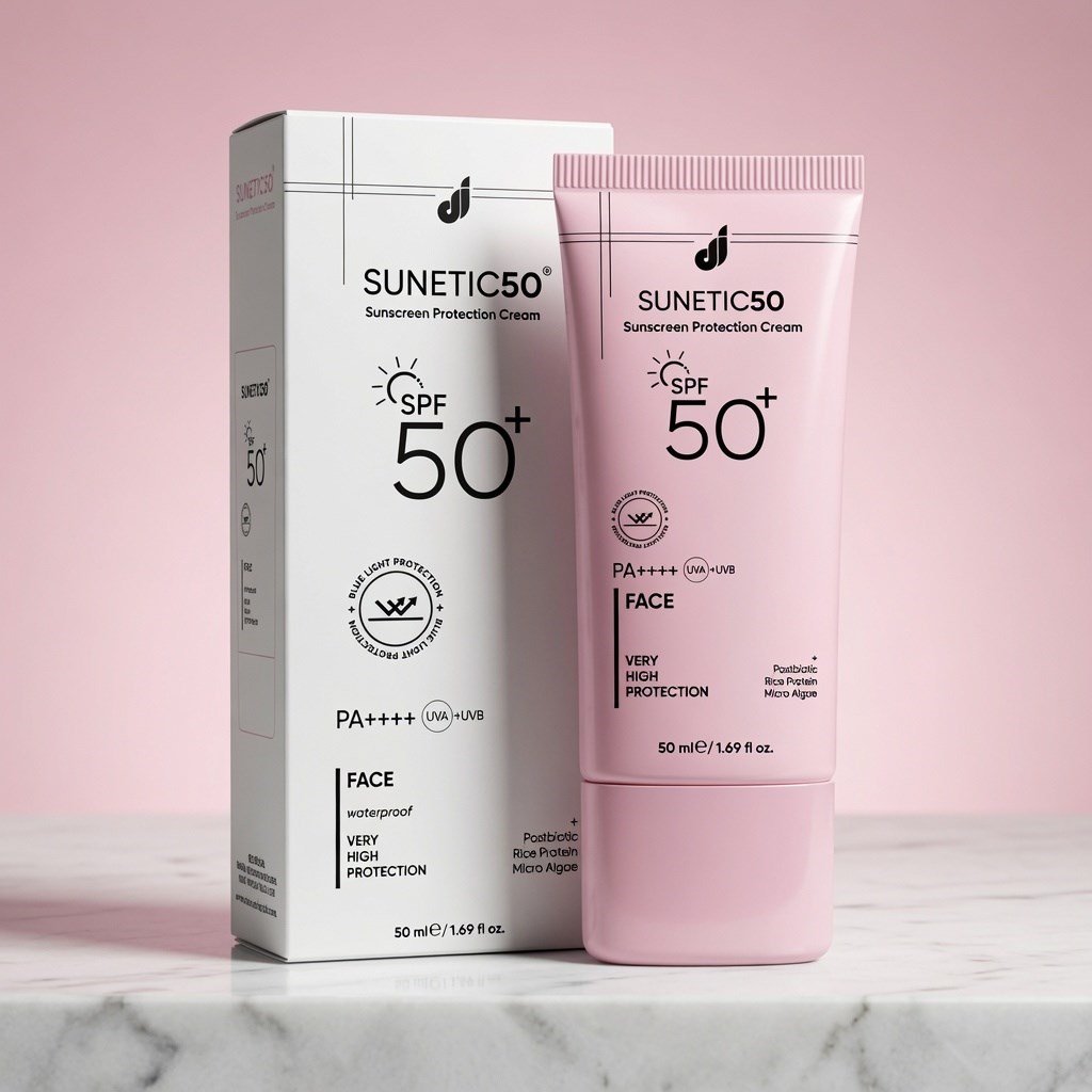 Suneti 50+ SPF Güneş Koruyucu Yüz Kremi 50ml