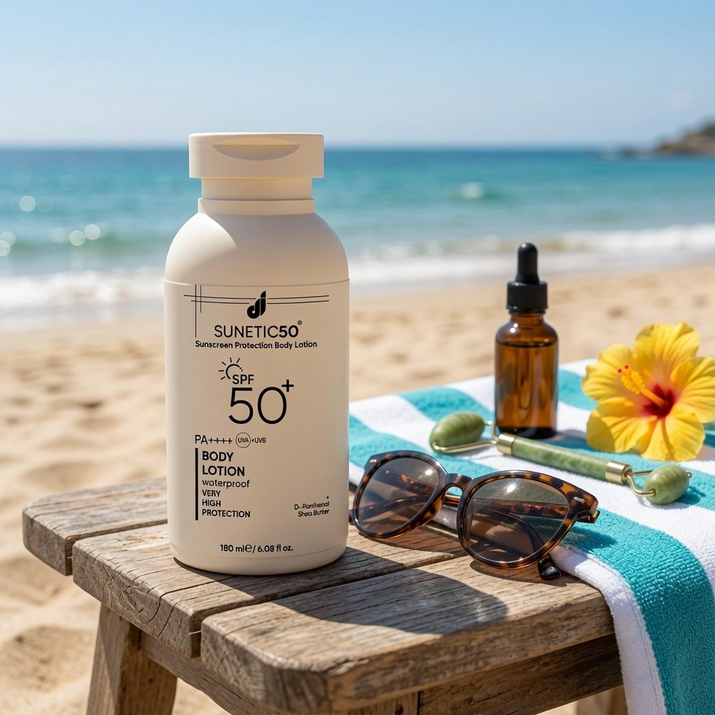 Sunetic 50+SPF Güneş Koruyucu Vücut Losyonu 180ml