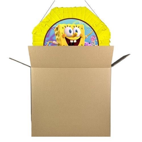 Sünger Bob Pinyata 42cm + Sopası Doğum Günü Eğlencesi Pinyata Patlatma Partisi