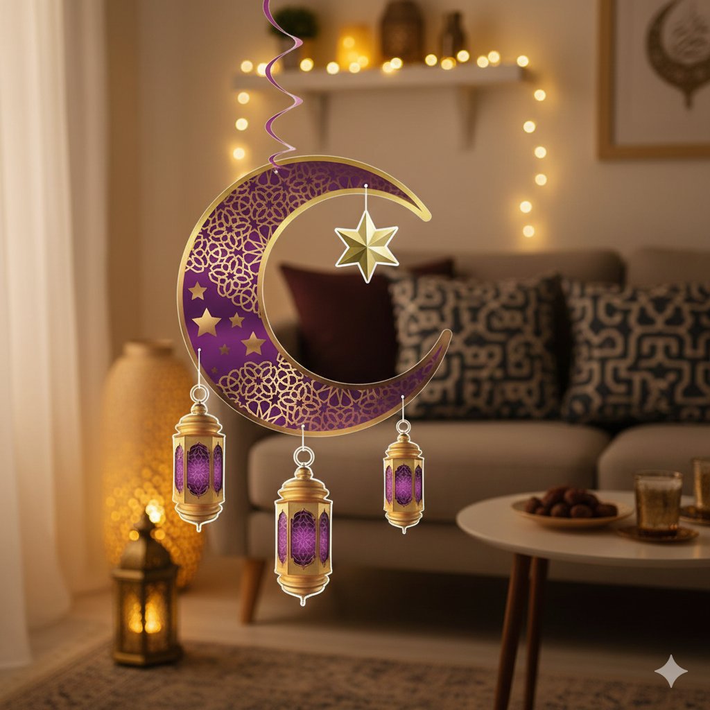 Süs Sarkıt RAMAZAN tavan AYYILDIZ kandi90x30MOR