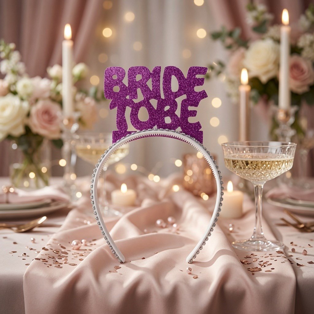 Taç Eva Bride To Be Mor Simli Taşlı Bekarlığa Veda Partisi Gelin Tacı Saç Aksesuarı