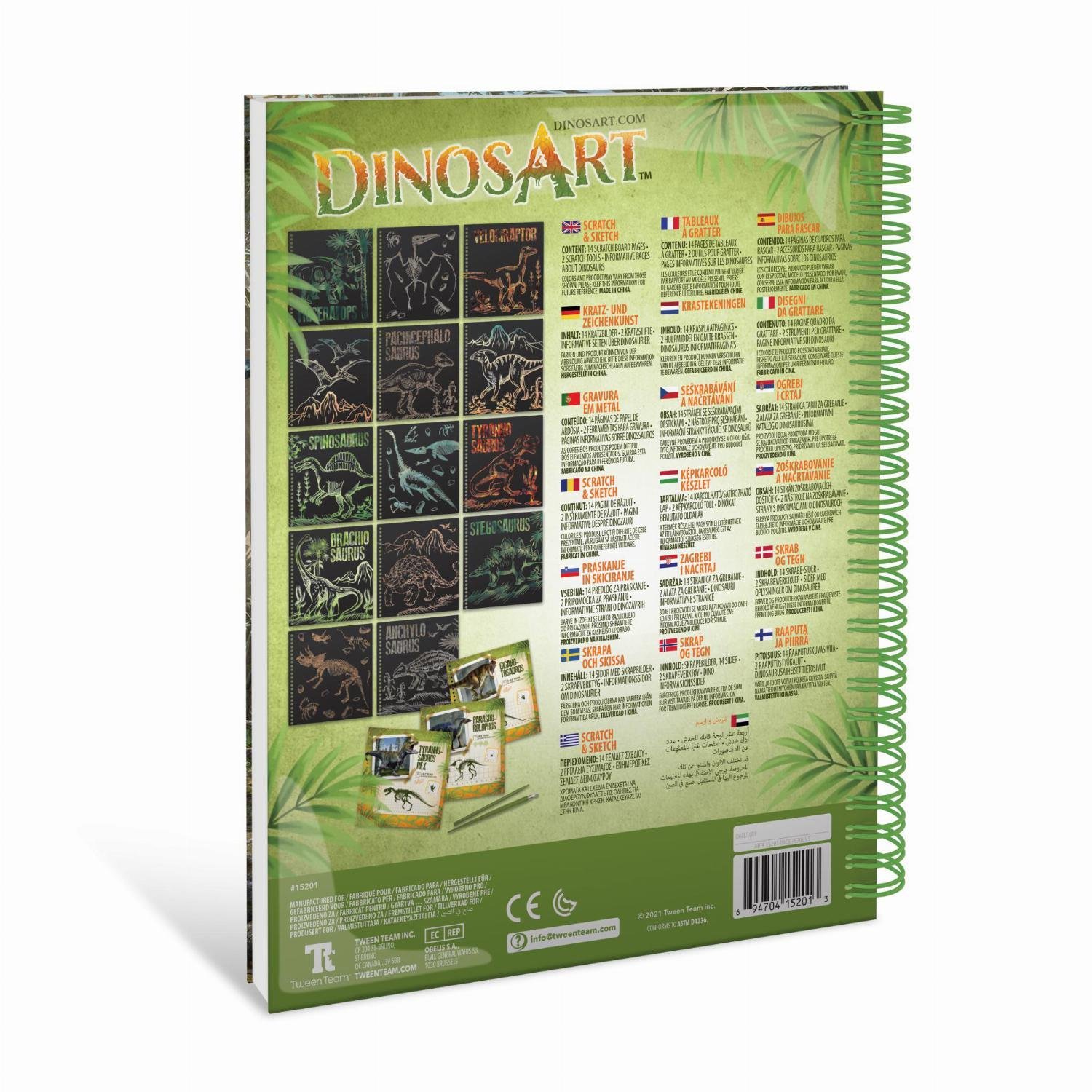 Taros Dinosart 15201 Creative Book Strach Sketch