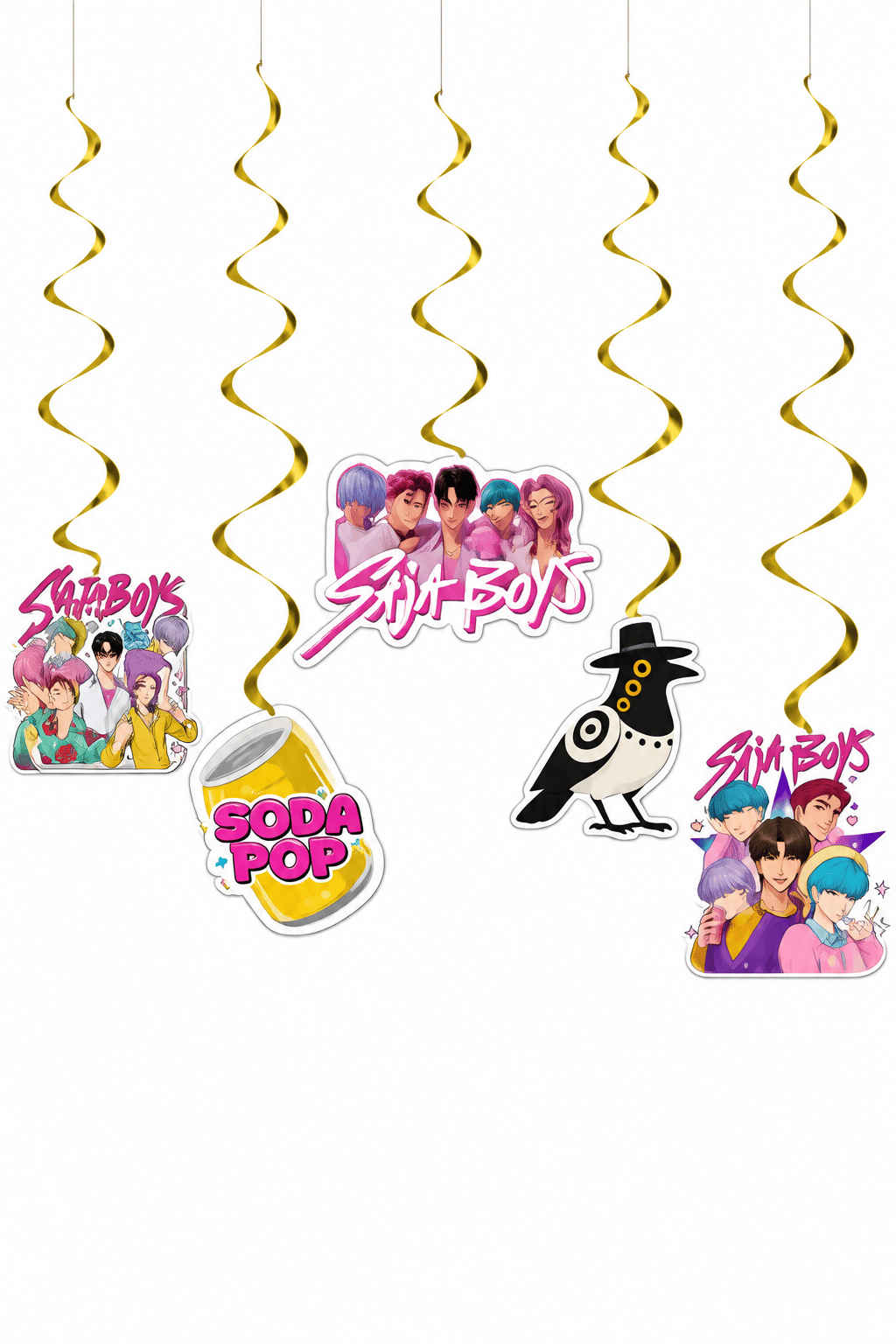 Tavan sarkıt süsü Saja Boys Saja Boys K-Pop 6'lı Asma  Süs