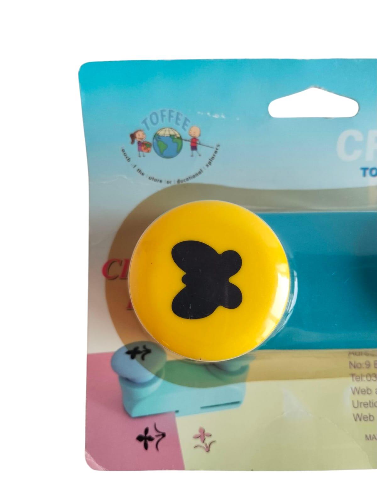 Toffee çift taraflı şekilli delgeç, şekilli punç 2,5cm kelebek-ayıcık