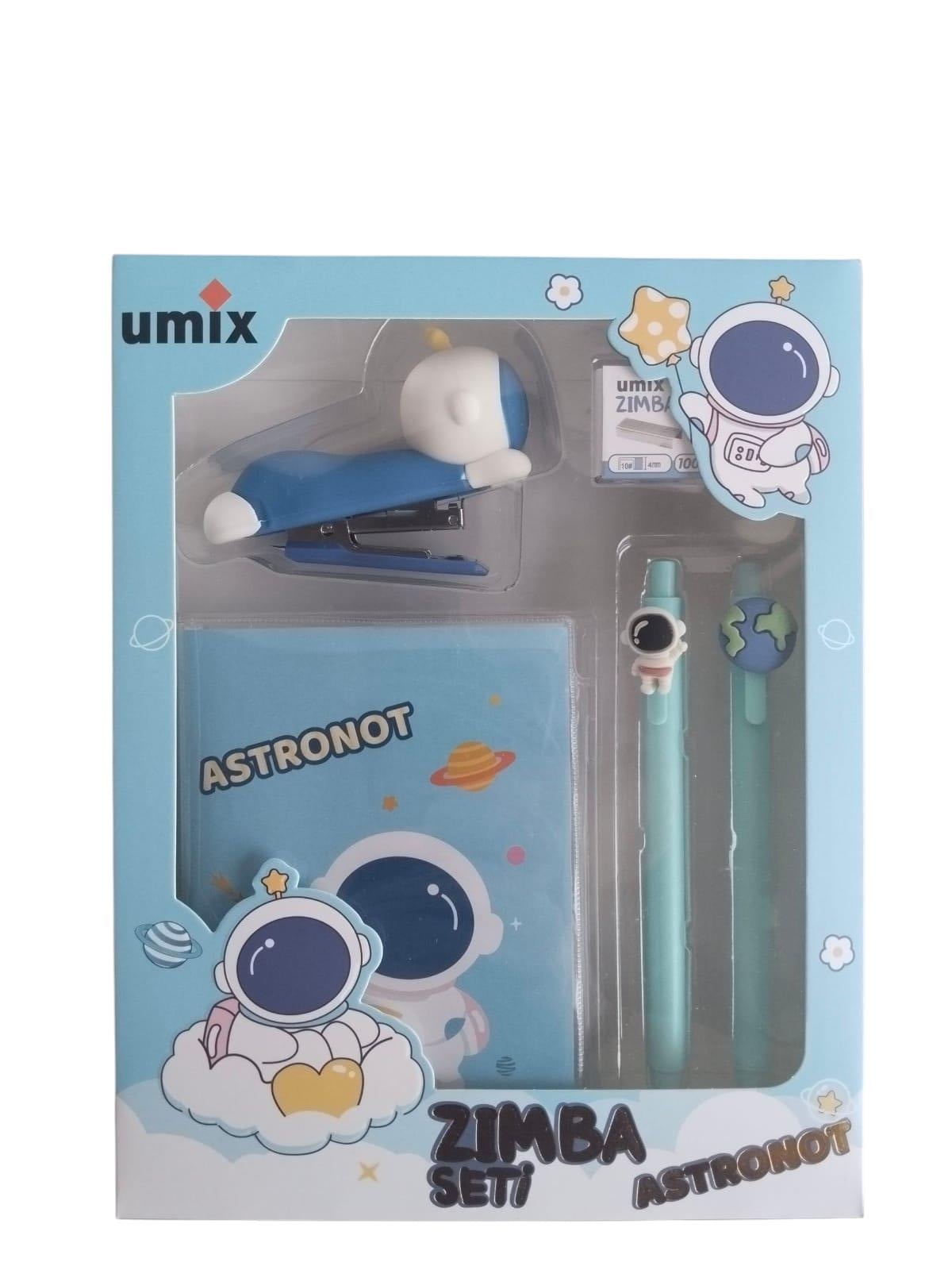 Umix Astronot Kırtasiye Zımba Seti