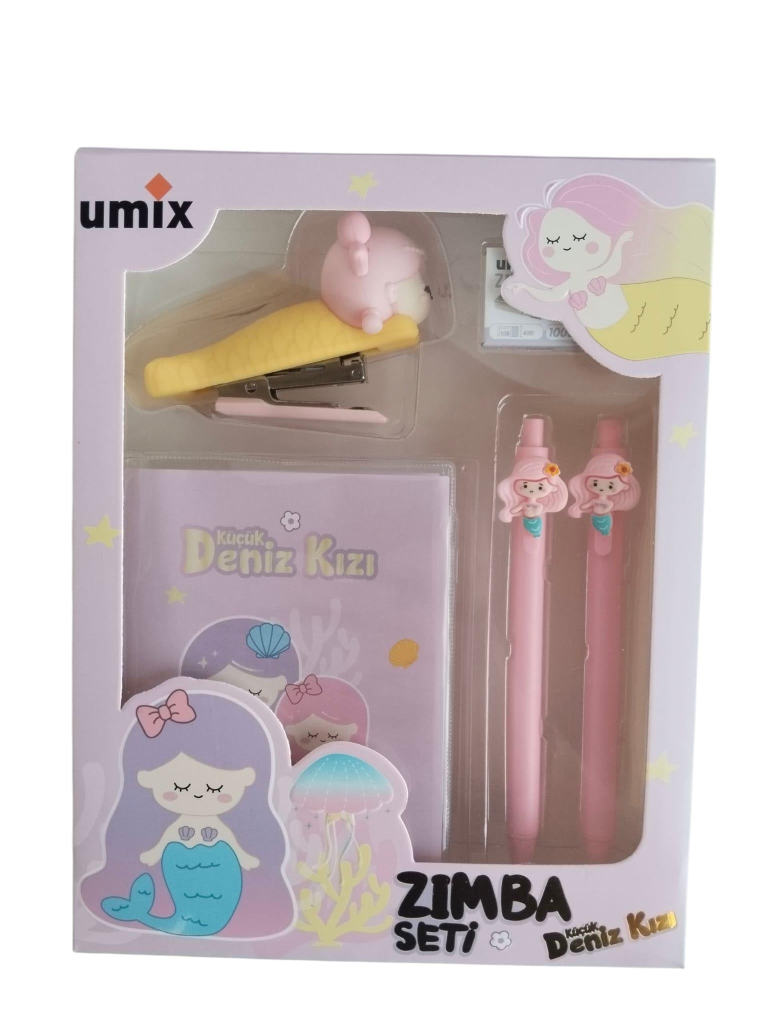 Umix Little Mermaid Kırtasiye Zımba Seti