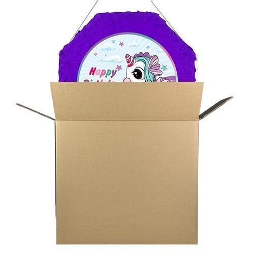 Unicorn Deniz Atı Pinyata 42 cm + Sopası Doğum Günü Eğlencesi -Parti Oyunu