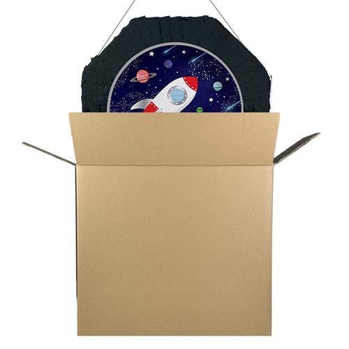Uzay Astronot Roket Pinyata 42cm + Sopası Doğum Günü Eğlencesi Pinyata Patlatma Partisi