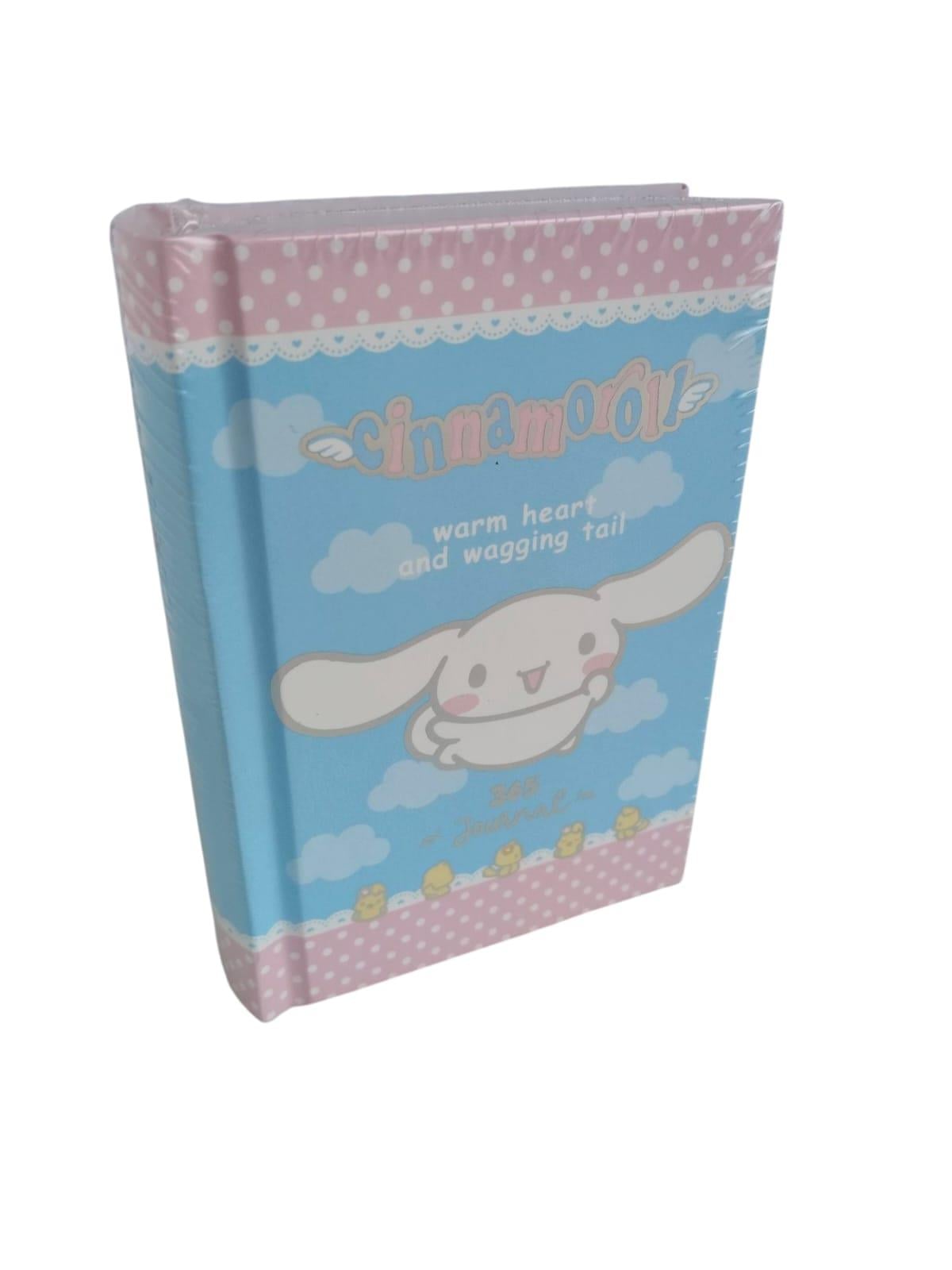 Victori's Journals VJ Kuromi cinnamoroll lisanslı 365 Günlük 368 sayfa A7 ebatında gümüş varaklı kenarlı defter