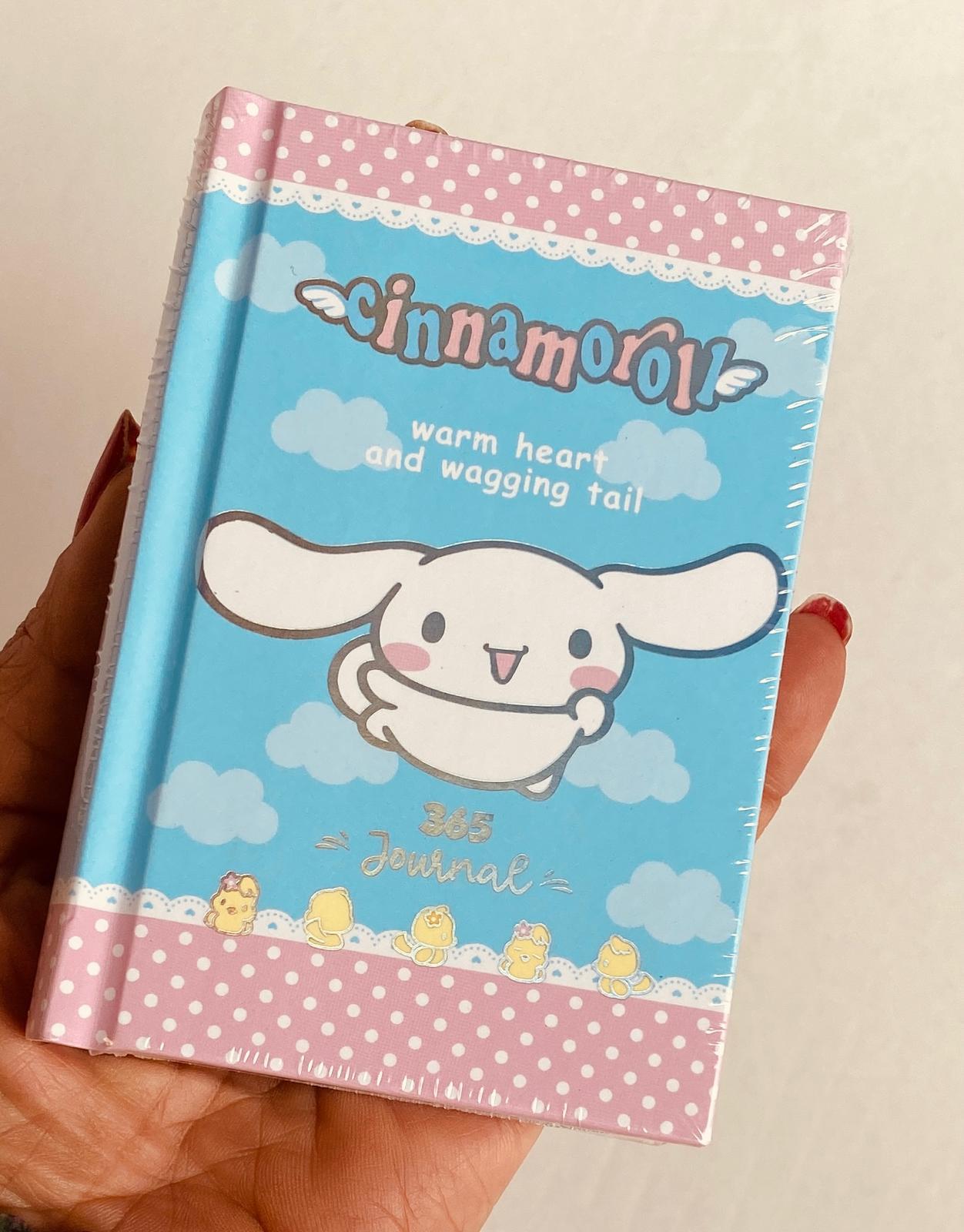Victori's Journals VJ Kuromi cinnamoroll lisanslı 365 Günlük 368 sayfa A7 ebatında gümüş varaklı kenarlı defter