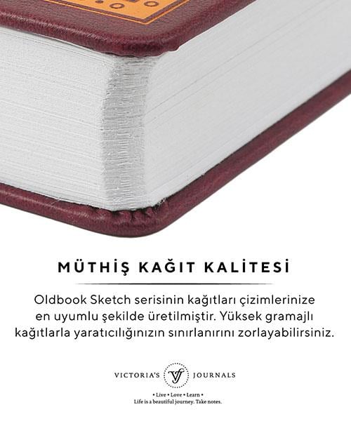 Vj Defter 14*20 Old Book bordo 110gr160y.sketch