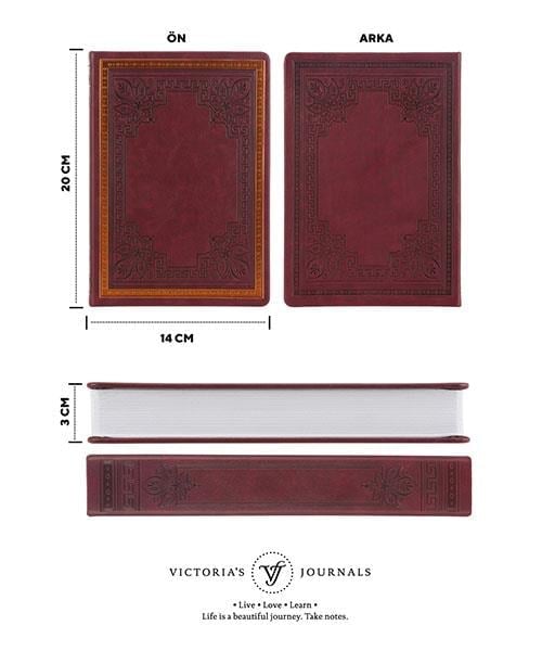 Vj Defter 14*20 Old Book bordo 110gr160y.sketch