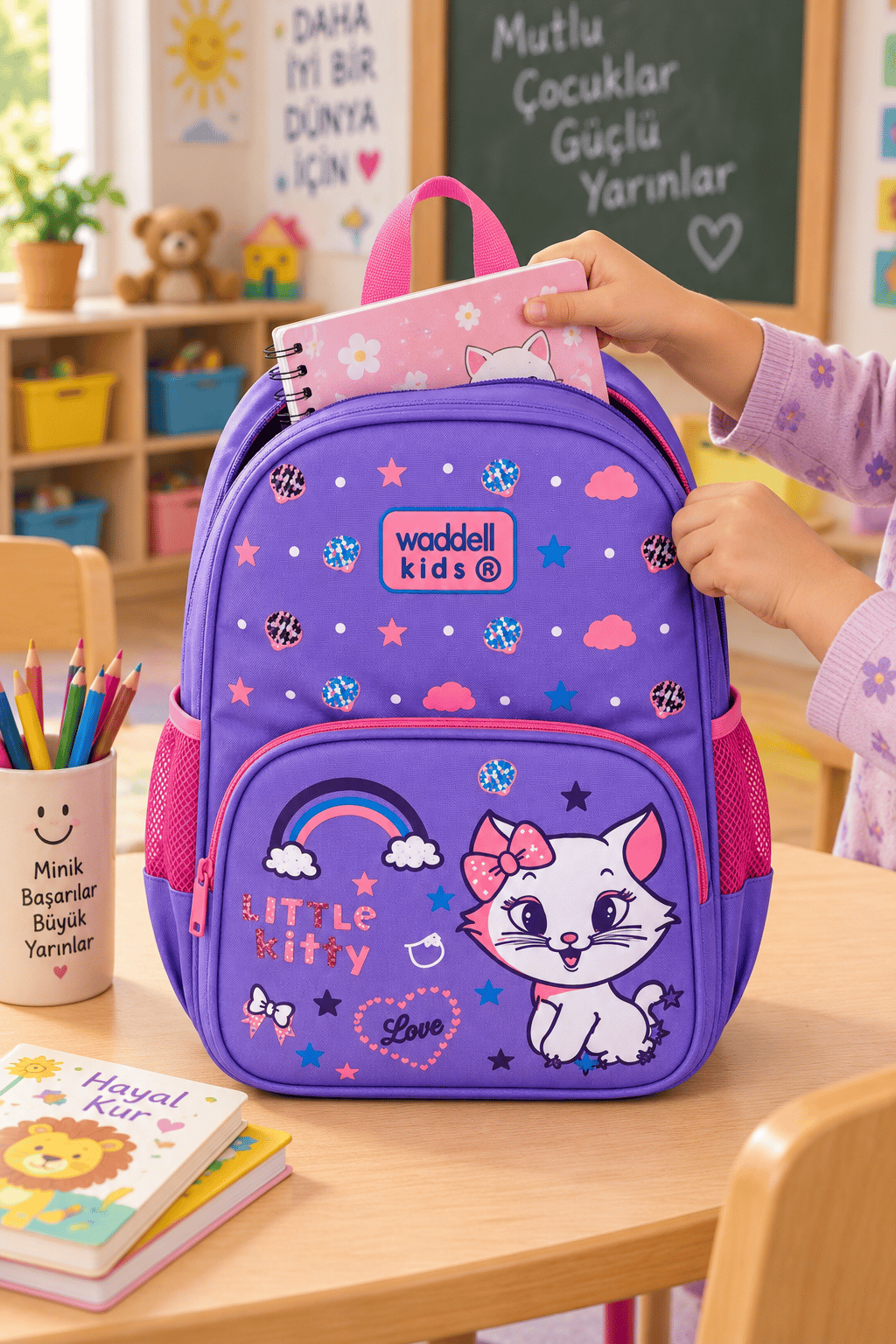 Waddel lüx anaokulu çantası HELLO KİTTY 24101