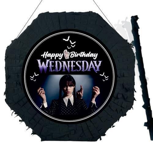 Wednesday Pinyata 42cm + Sopası Doğum Günü Eğlencesi Pinyata Patlatma Partisi