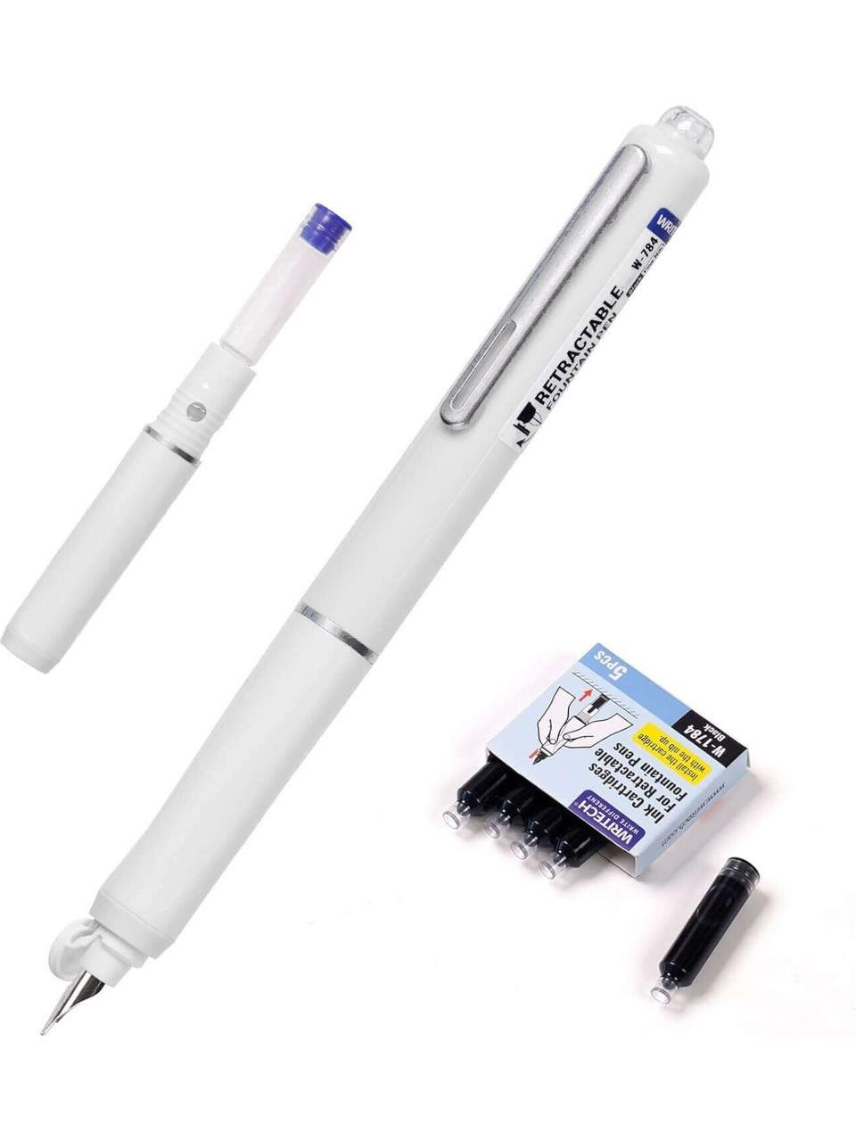 WRİTECH W-784 basmalı dolma kalem beyaz kutulu   