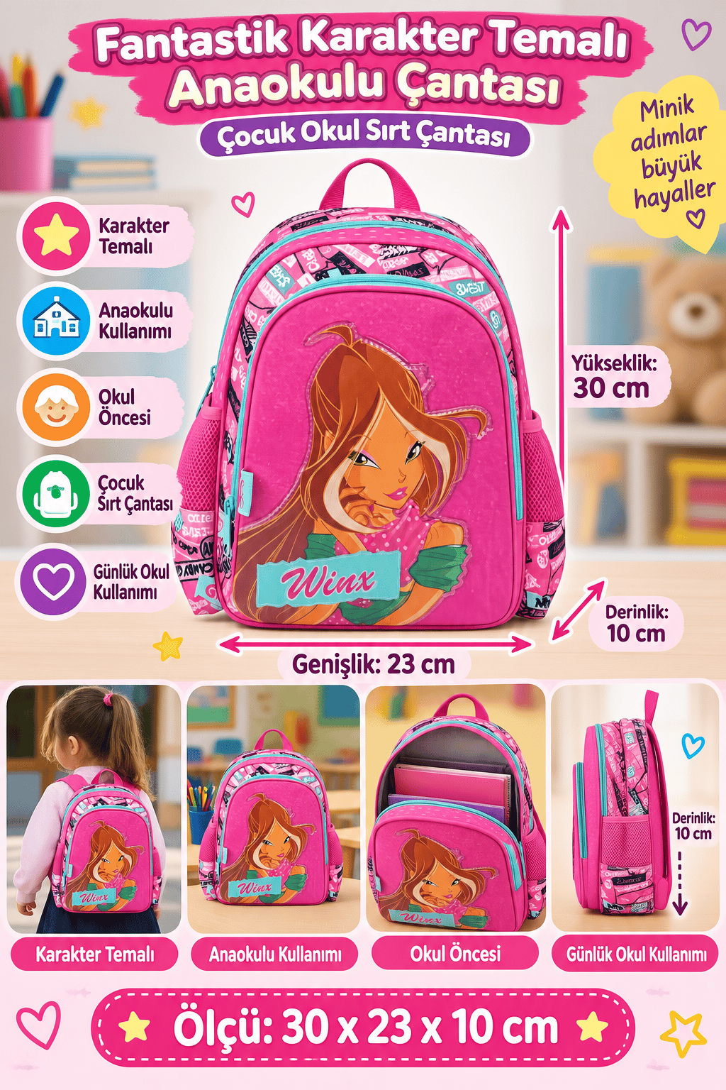 Yaygan Wınx Anaokulu Çantası 63142