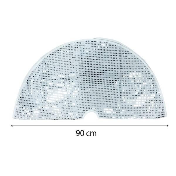 Yılbaşı Ağaç Ört. Pullu Payetli Gümüş 90cm