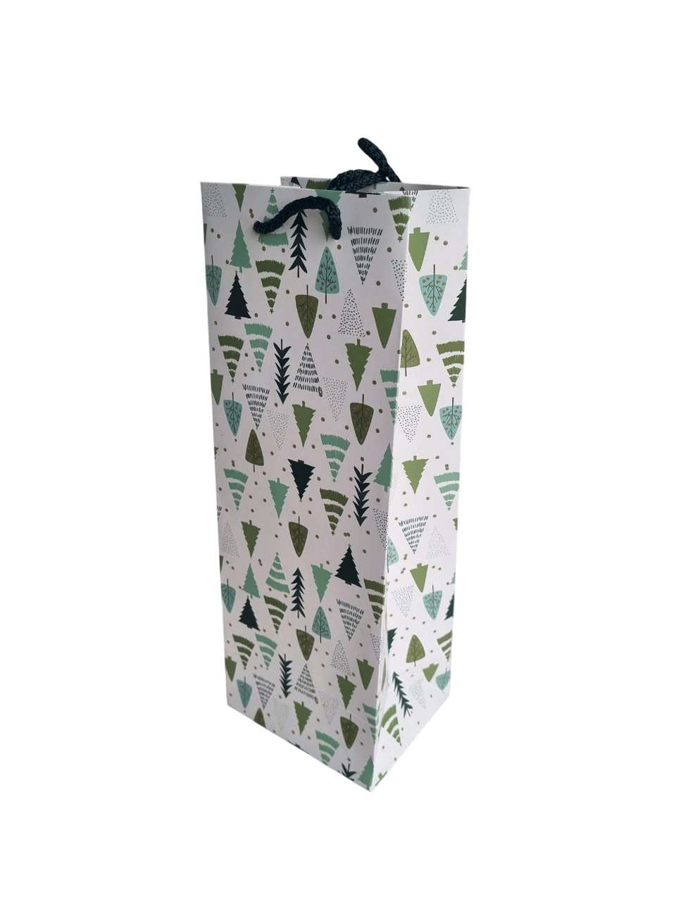 Yılbaşı Çam Ağacı Modeli Bottle Şişe  Çanta13x36cmx10cm