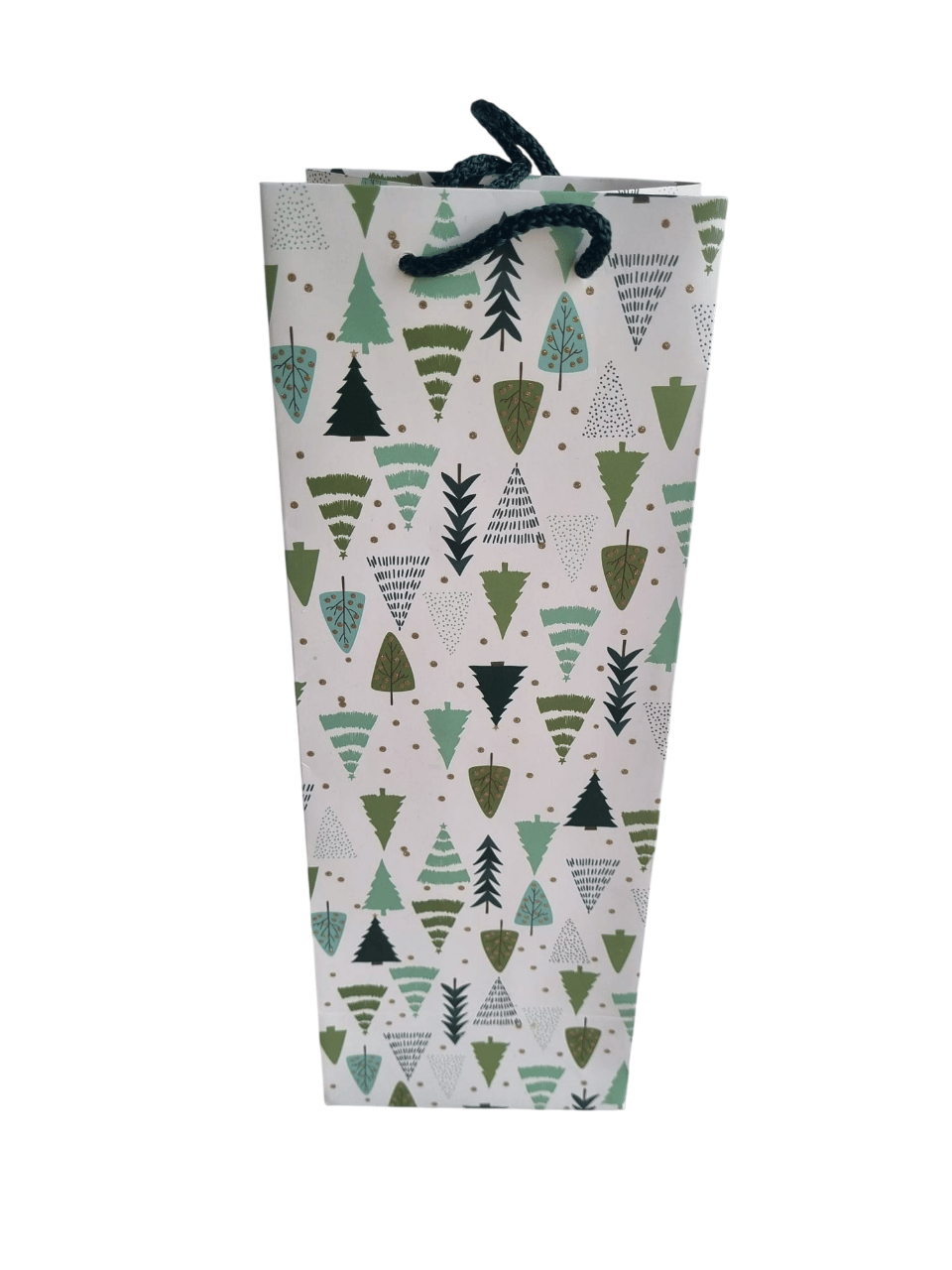 Yılbaşı Çam Ağacı Modeli Bottle Şişe  Çanta13x36cmx10cm